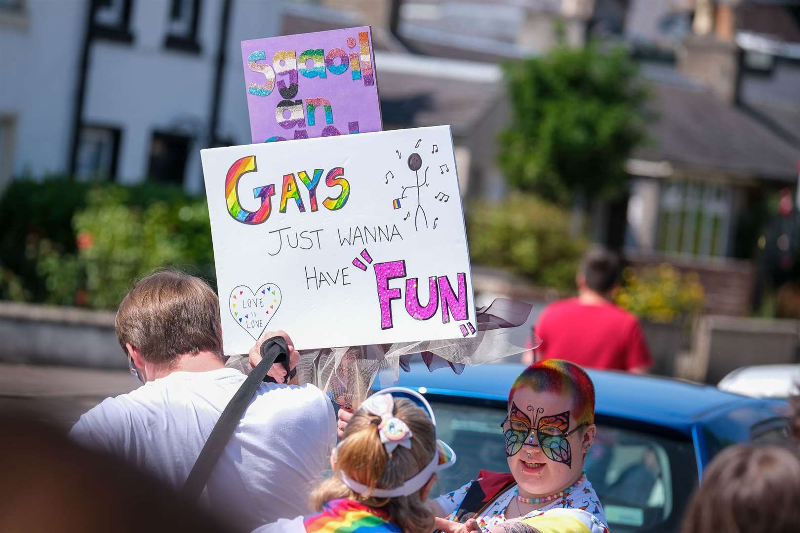 Scenes from the Highland Pride march. Picture: Alexander Williamson