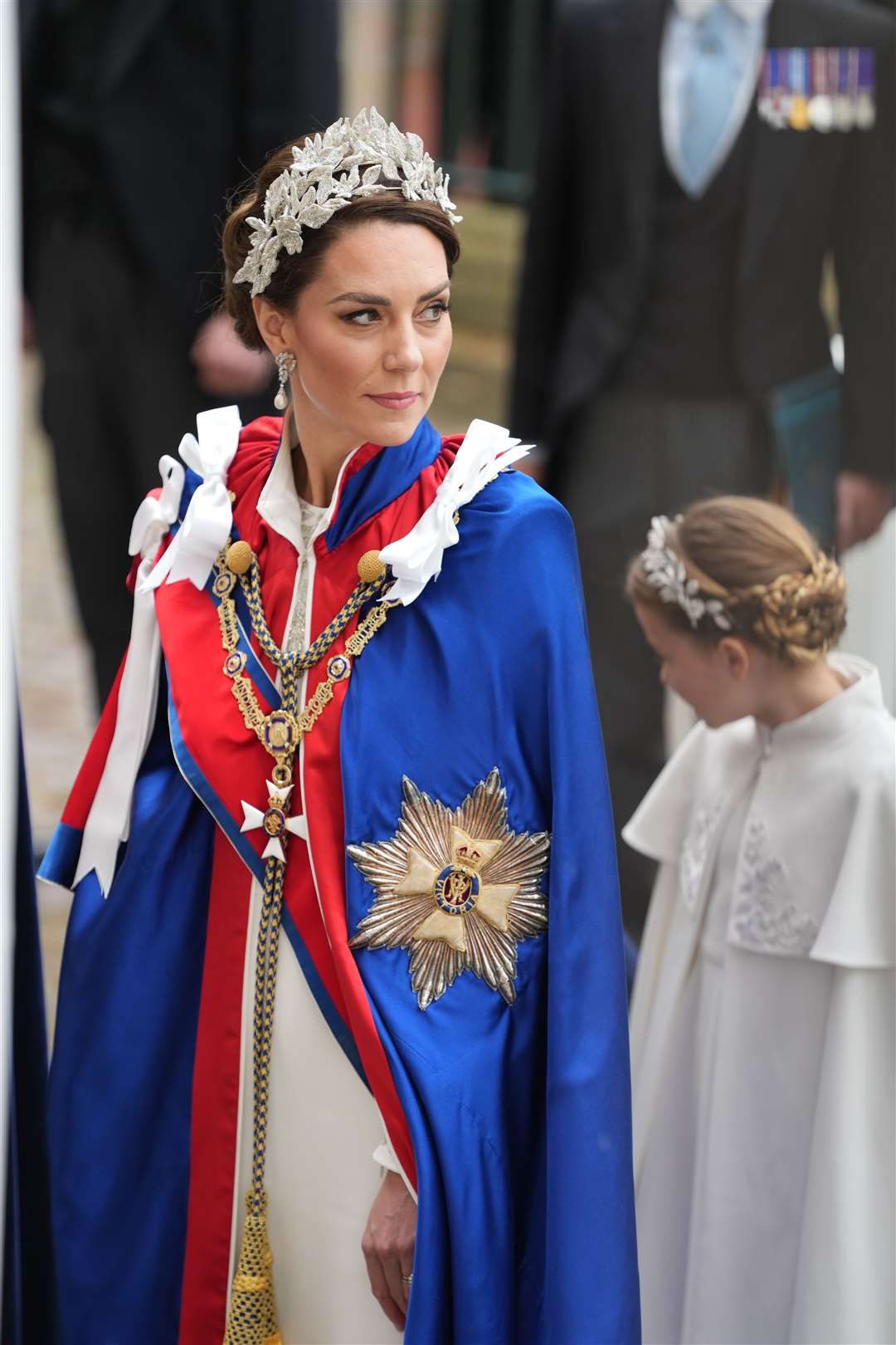 The Princess of Wales arriving at the coronation ceremony (Dan Charity/The Sun/PA)