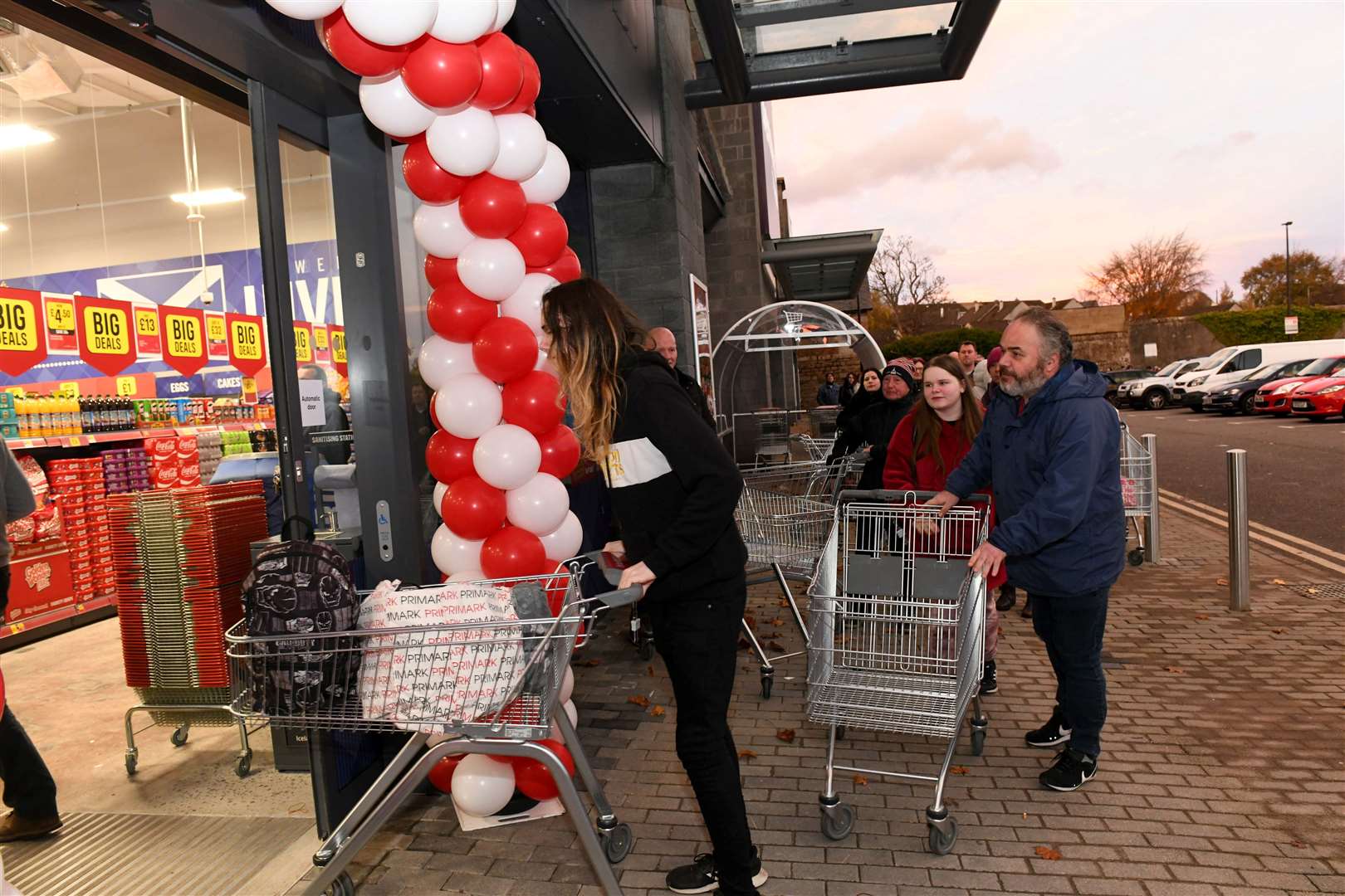 Shoppers heading into the store. Picture: Callum Mackay