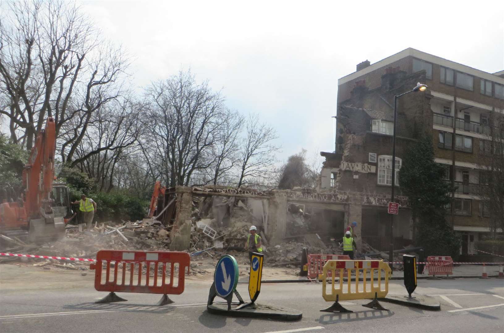 The Carlton Tavern pub was knocked down by a property firm (Westminster City Council/PA)