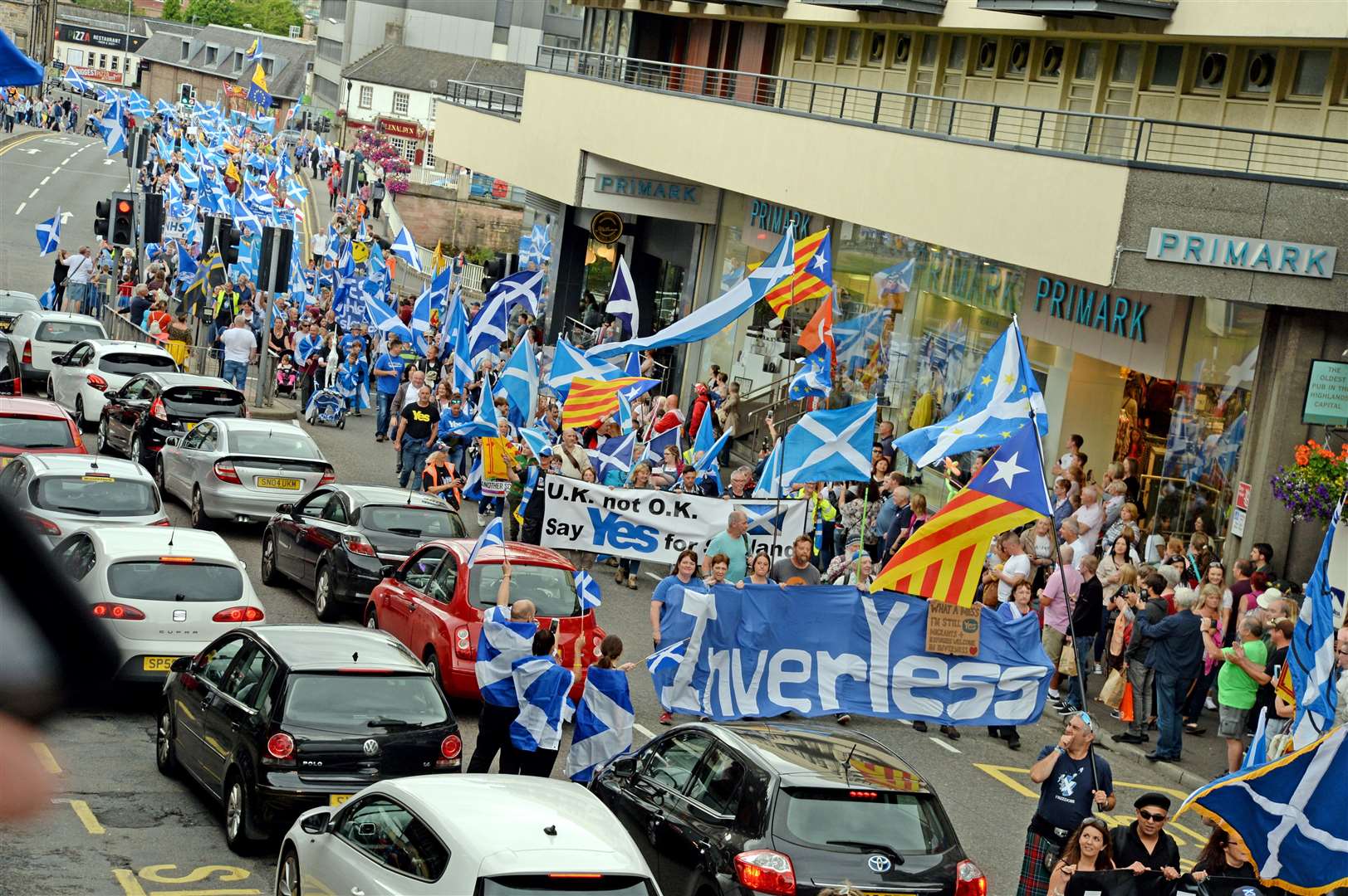 Thousands of people marched through the city in July. Picture: Gair Fraser. Image No. 041709