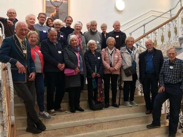The class of 1960 visit what is now Inverness Creative Academy.