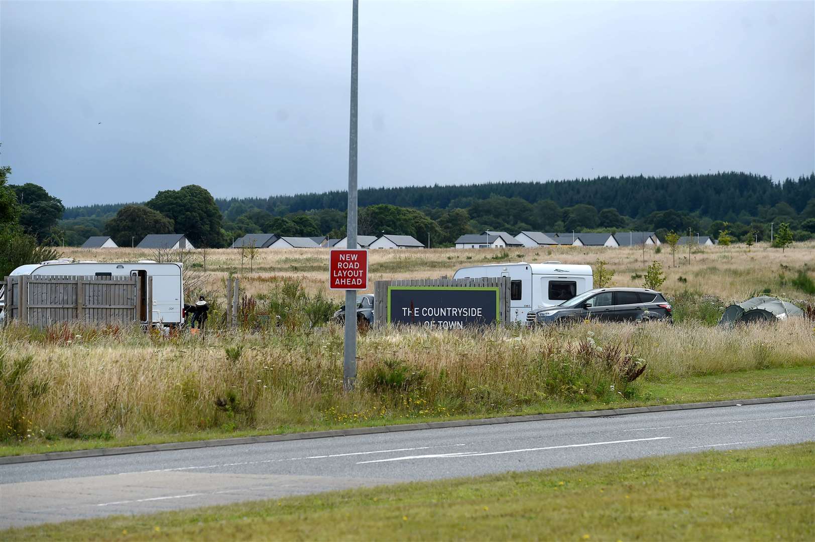 Travellers who are camped near Culloden roundabout and Culloden West.