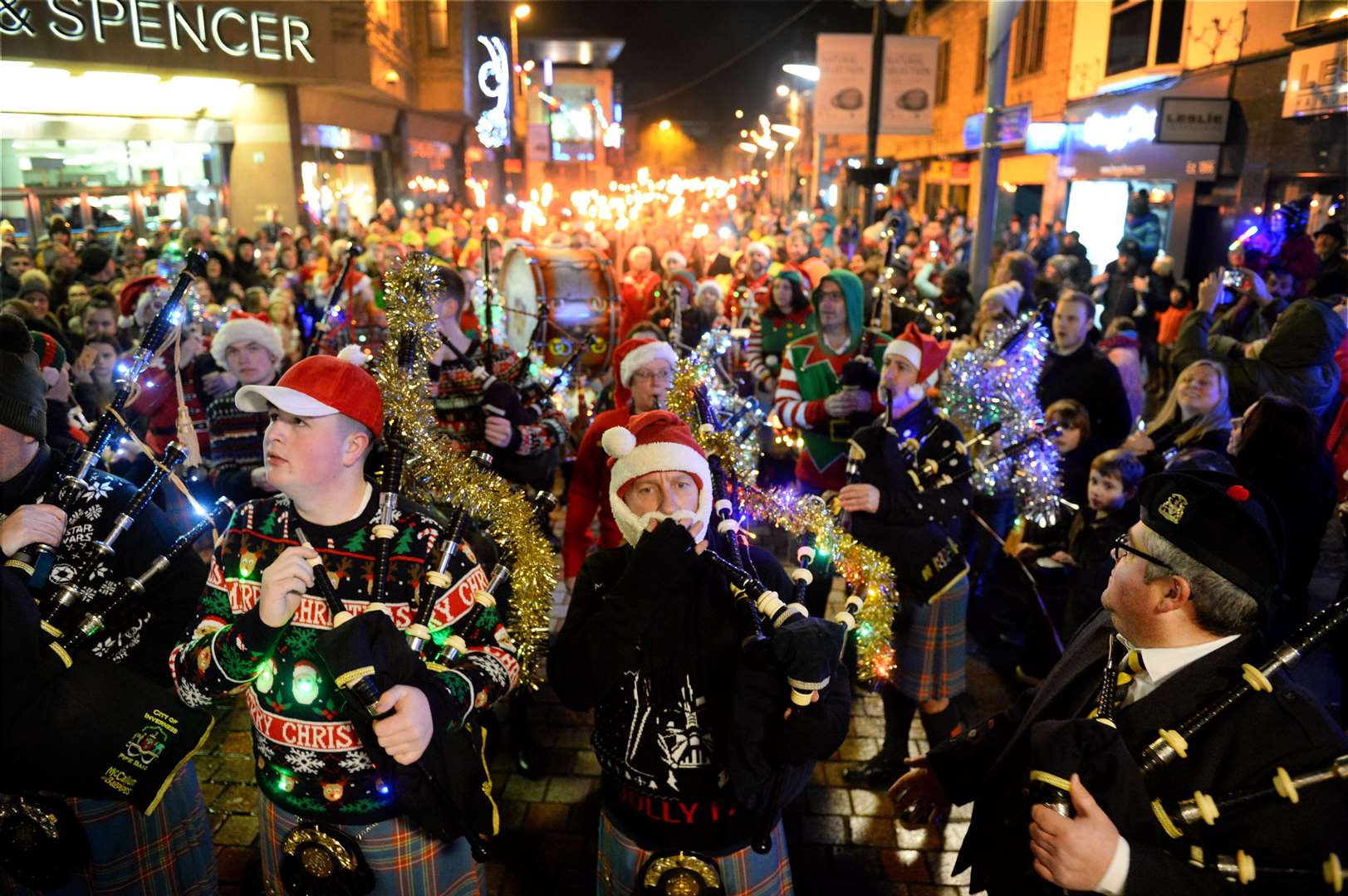 The Christmas lights switch on and torchlight procession always brings crowds to the city centre.