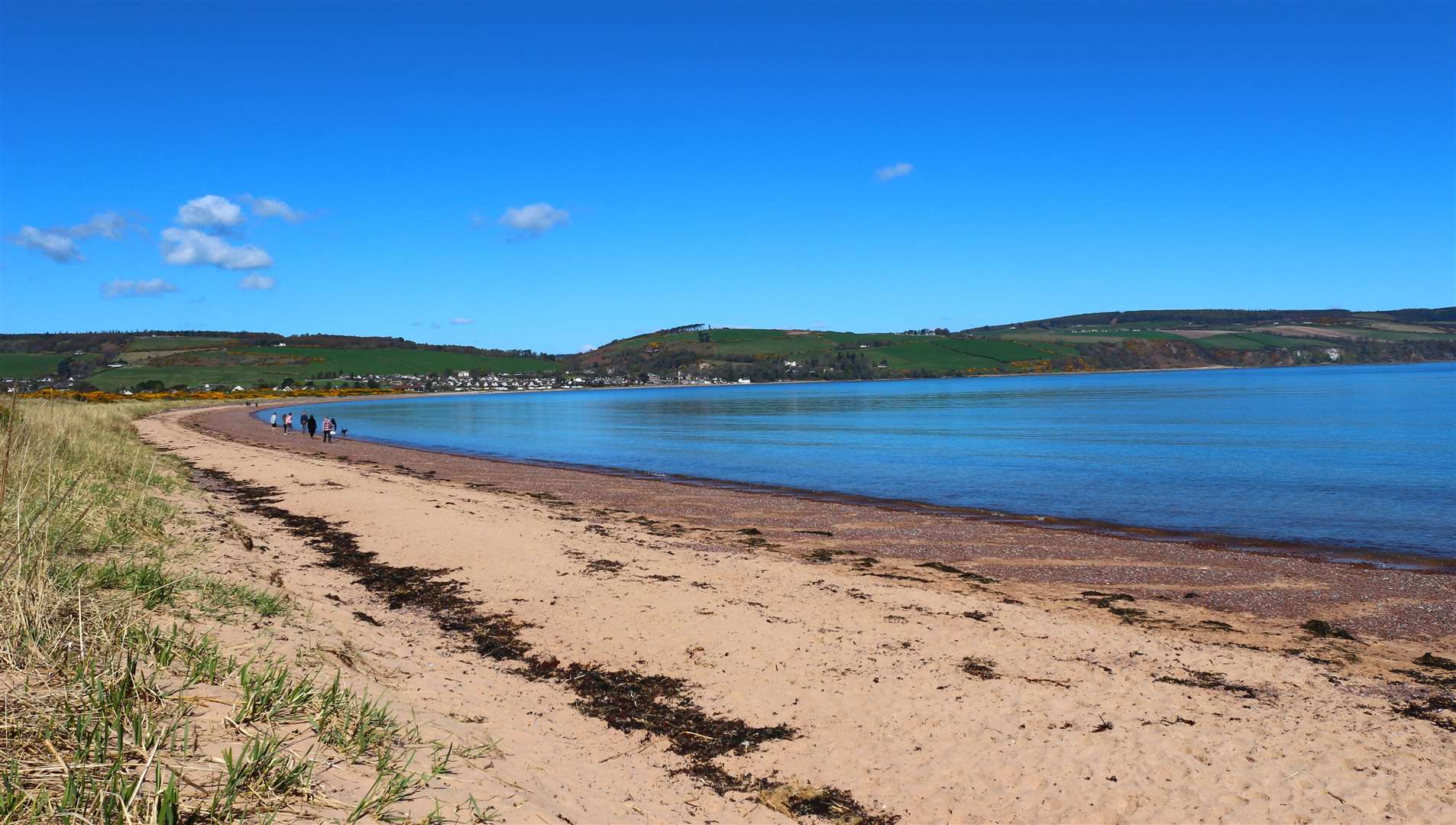 The beach between Rosemarkie and Chanonry Point.