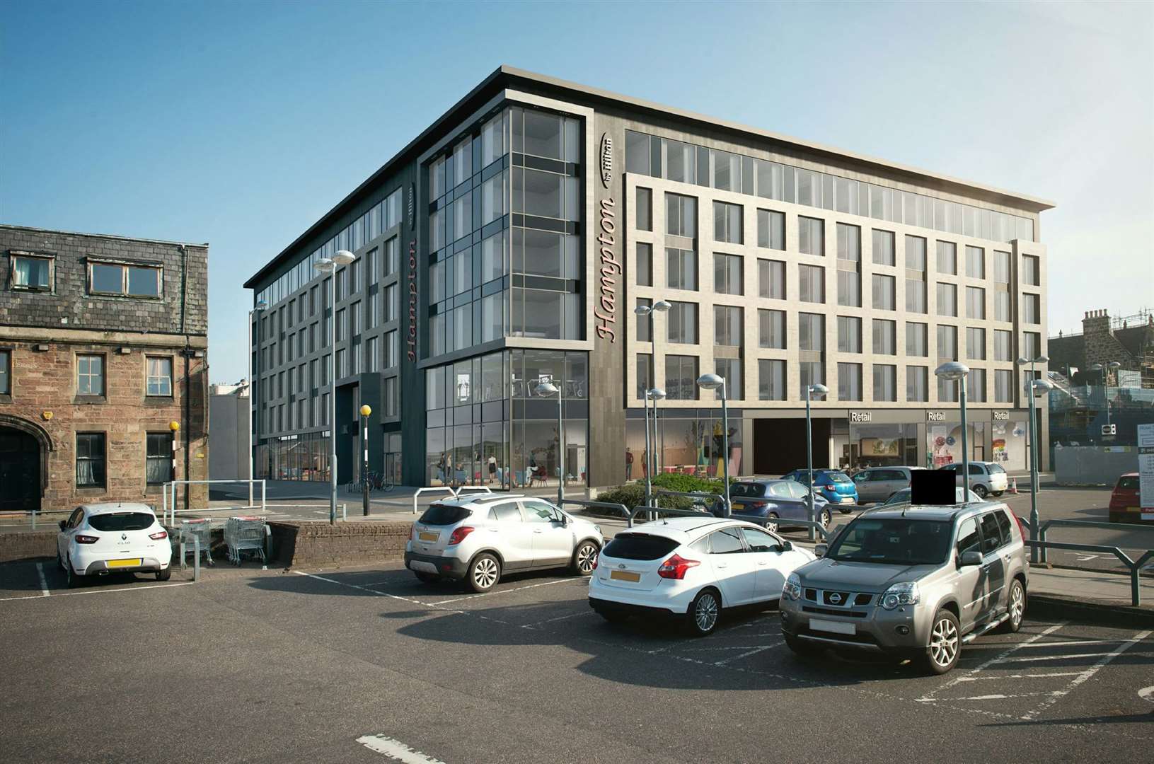 Artist's impression of how the new hotel will look.