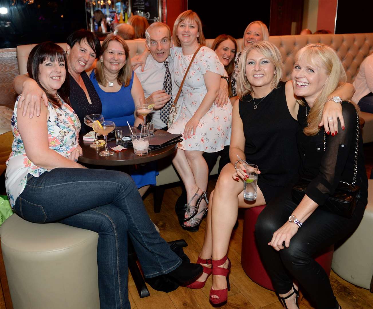 Picture: Alasdair Allen. Image No. 035029. Penny Williamson on her 50th birthday night out with friends.