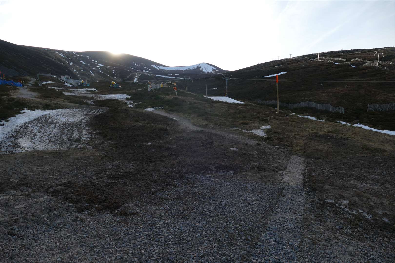 The rescue took place on the Cairngorms plateau in cold and wet conditions above the ski area (library image)