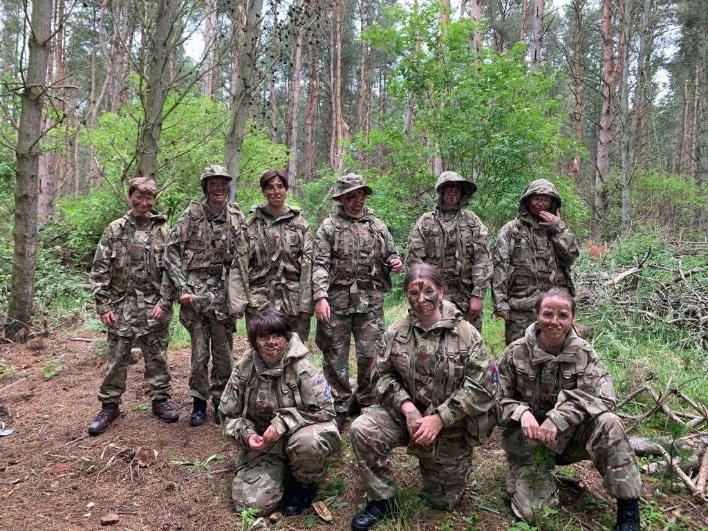 Junior Cadets completing their Fieldcraft Package in Fort George