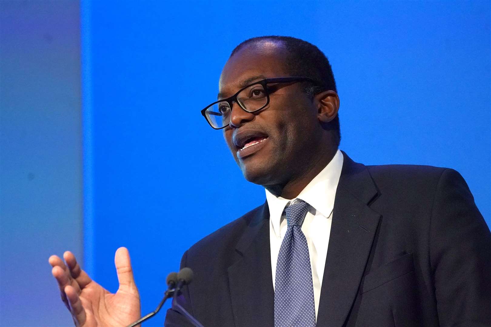 Business Secretary Kwasi Kwarteng has opted to suspend competition law to get a grip on petrol supply issues (Victoria Jones/PA)