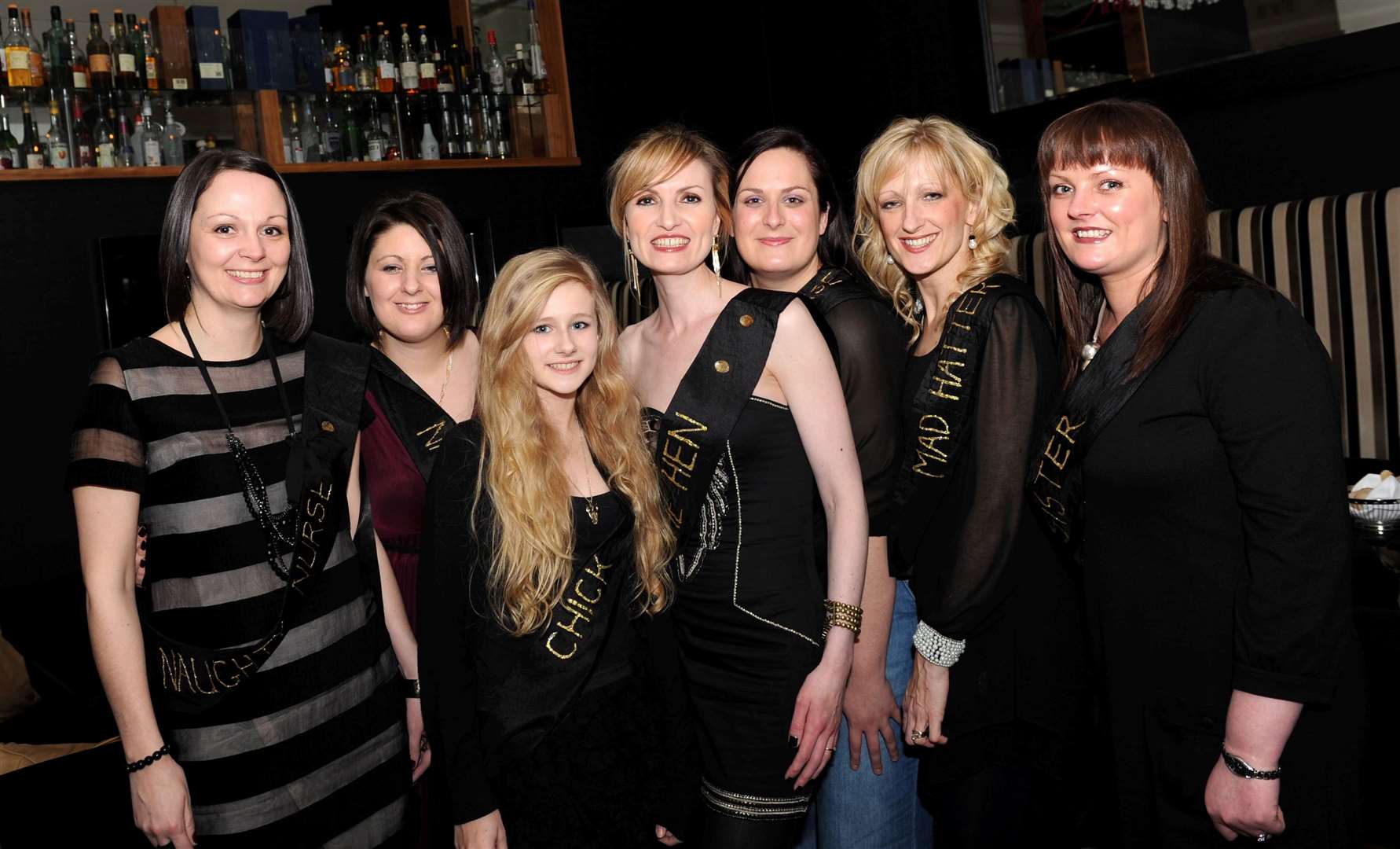 Tracy Kelman, Maria Rose, Kelly Martin, Emma Johnstone (Bride to be) Susan Donaldson, Julie Lumsden and Lucie Dunnet.
