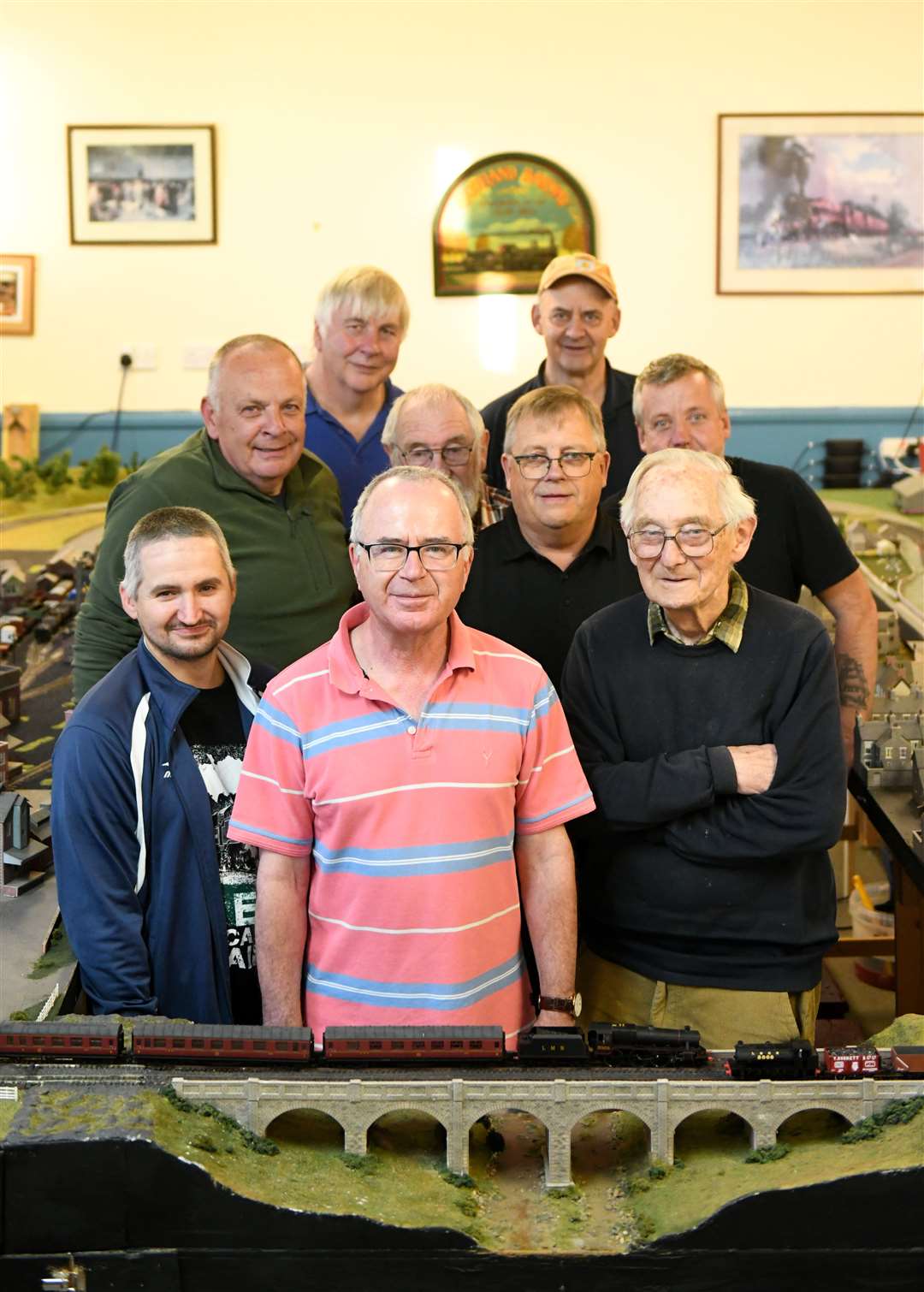 From front to back: Gordon Smith, Brian Marshall, Frank Martin, Richard Parris, Jack Paterson, John Featch, Matt Jenkins, Graeme Swanson and George Taylor. Picture: James Mackenzie.