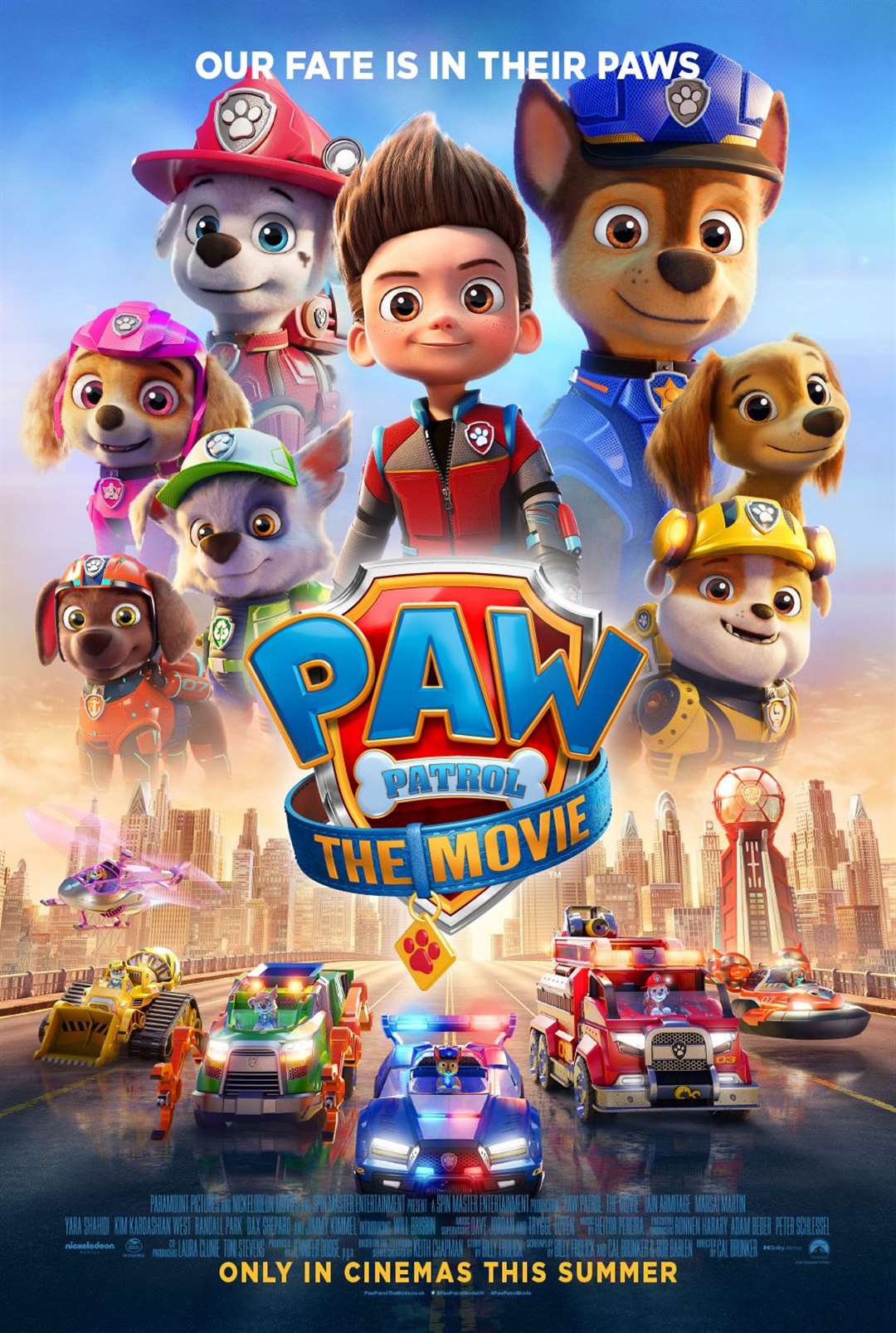 The movie poster for PAW Patrol.