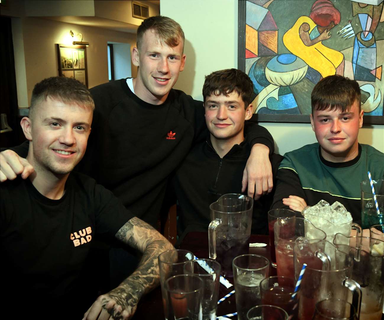 Daniel Macinnes, Ross Mackinnon, Ross Gordon and Jamie Budge. Picture: James Mackenzie.