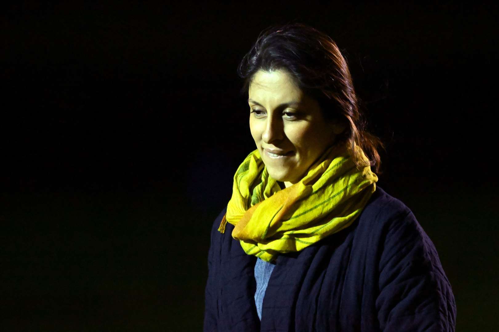 Nazanin Zaghari-Ratcliffe arrives at RAF Brize Norton following her release from Iran (Leon Neal/PA)