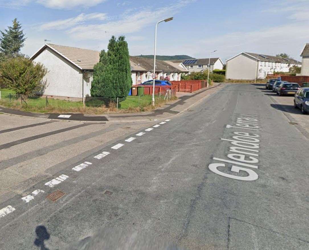 A police officer was attacked in Glendoe Terrace in Inverness.