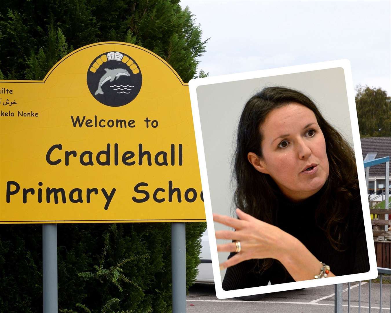 Jaci Douglas (inset) says the clsoure of the Cradlehall ELC, located within Cradlehall Primary's grounds, was a last resort.