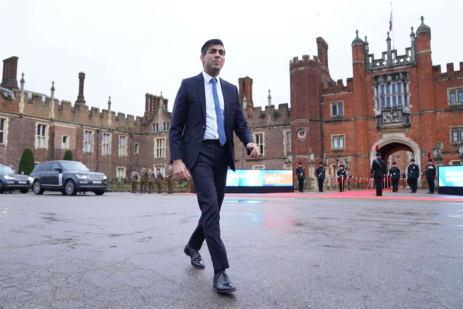 Prime Minister Rishi Sunak at the Global Investment Summit at Hampton Court Palace (Stefan Rousseau/PA)
