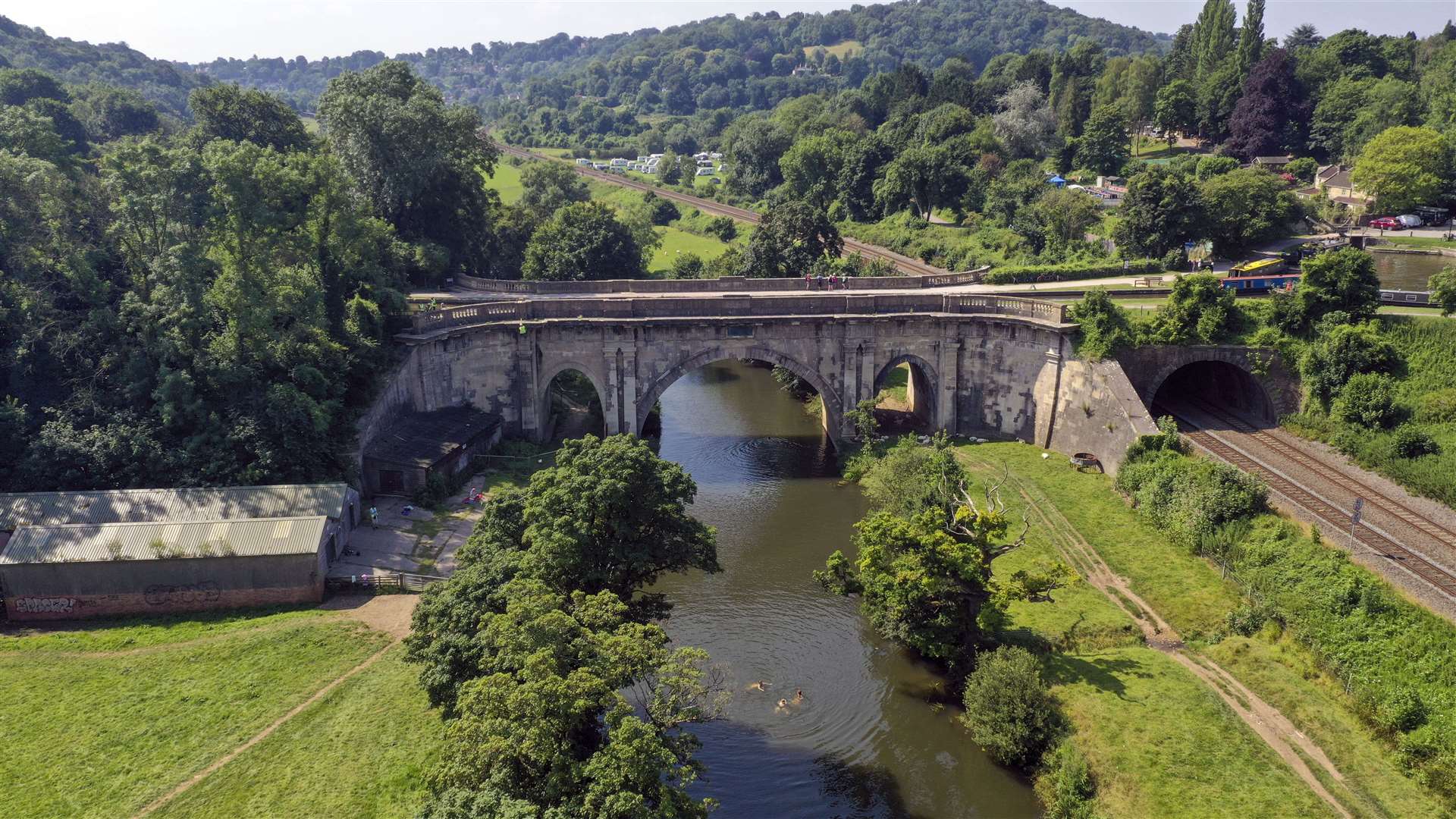 The Dundas Aqueduct was started in 1796 (Steve Parsons/PA)