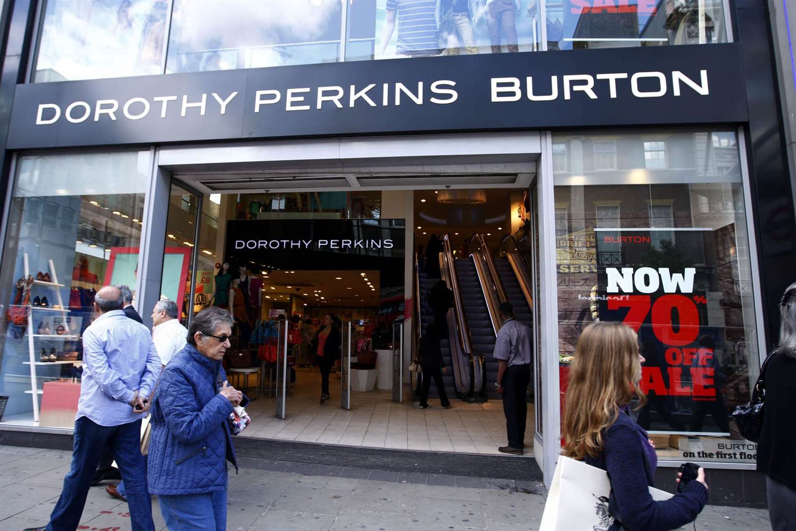 Dorothy Perkins and Burton are among the group’s brands (Sean Dempsey/PA)