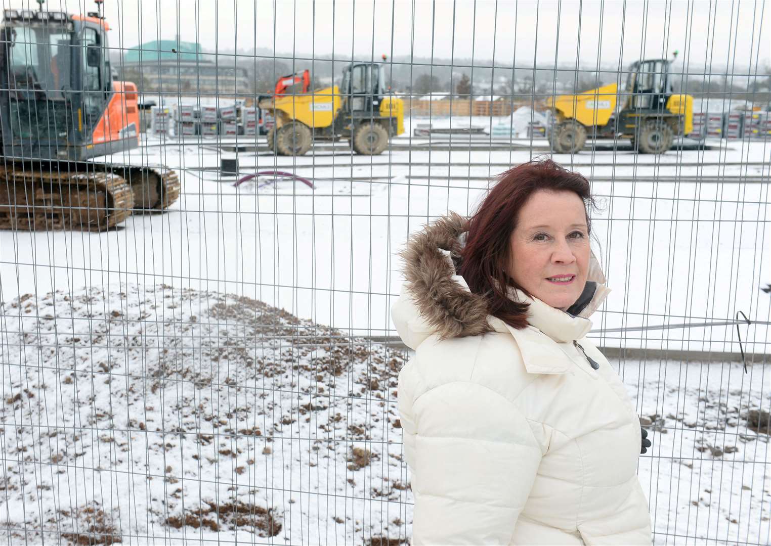 Deborah Jones, of NHS Highland, at the site where new elective care centre is going to be built at Inverness Campus....Picture: Gary Anthony..