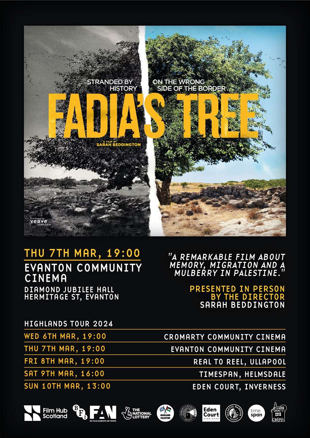 Fadia's Tree is being brought to three Ross-shire communities during a series of five screenings in the Highlands.