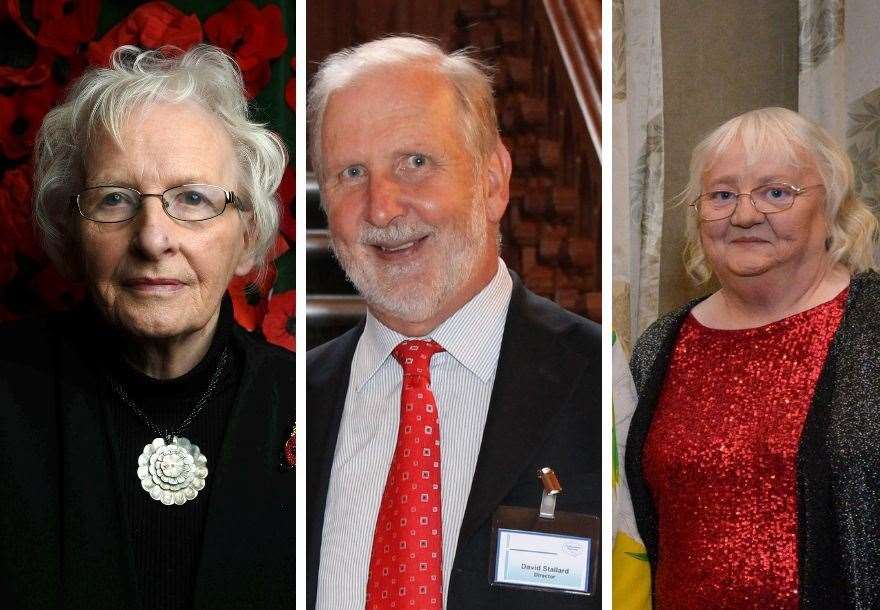 Anne McCreadie, David Stallard and Ina Melville have been recognised in the King's Birthday Honours List.