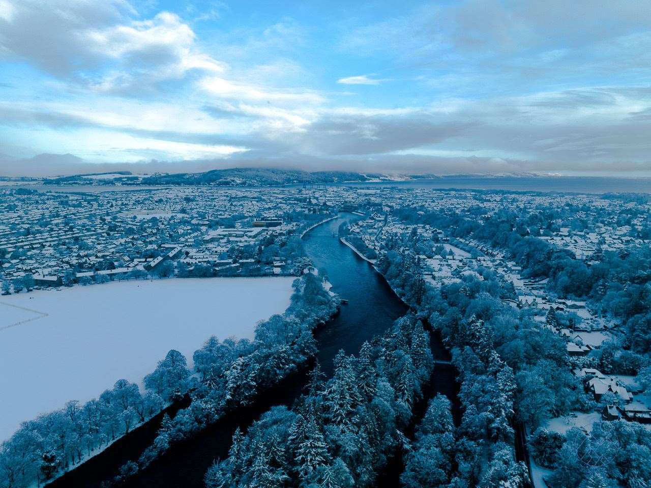 Stuart Robertson's shot of River Ness and Inverness.