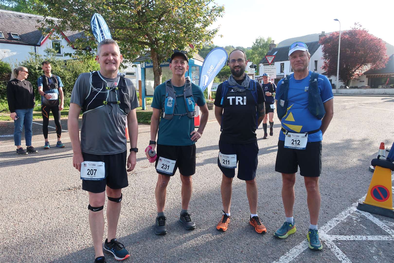 Runners from around the world - including Craig who lives in New York, Todd from California, Gavin from England and Goran from Sweden - took part in the Loch Ness 360 Challenge. Picture: John Davidson