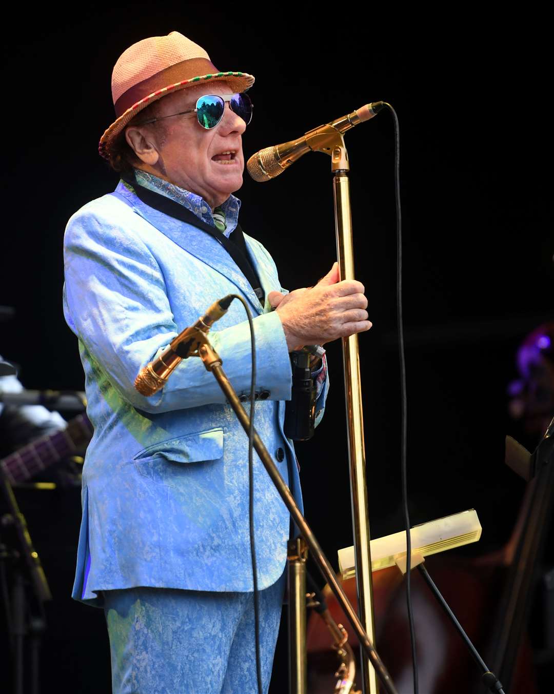 Van Morrison packs the Garden Stage with top musicians. Picture: James Mackenzie