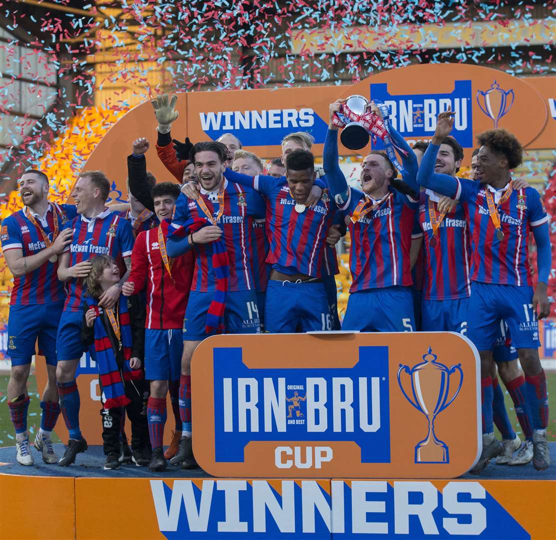 It was not too long ago that Caley Thistle tasted success in the Challenge Cup. Picture: Ken Macpherson