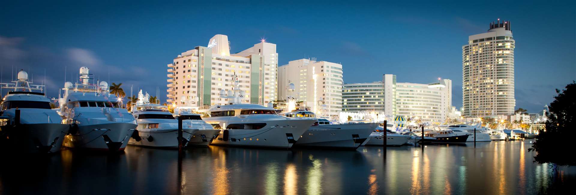 Yachts in front of the Eden Roc Miami Beach Hotel. Picture: Greater Miami Convention & Visitors Bureau