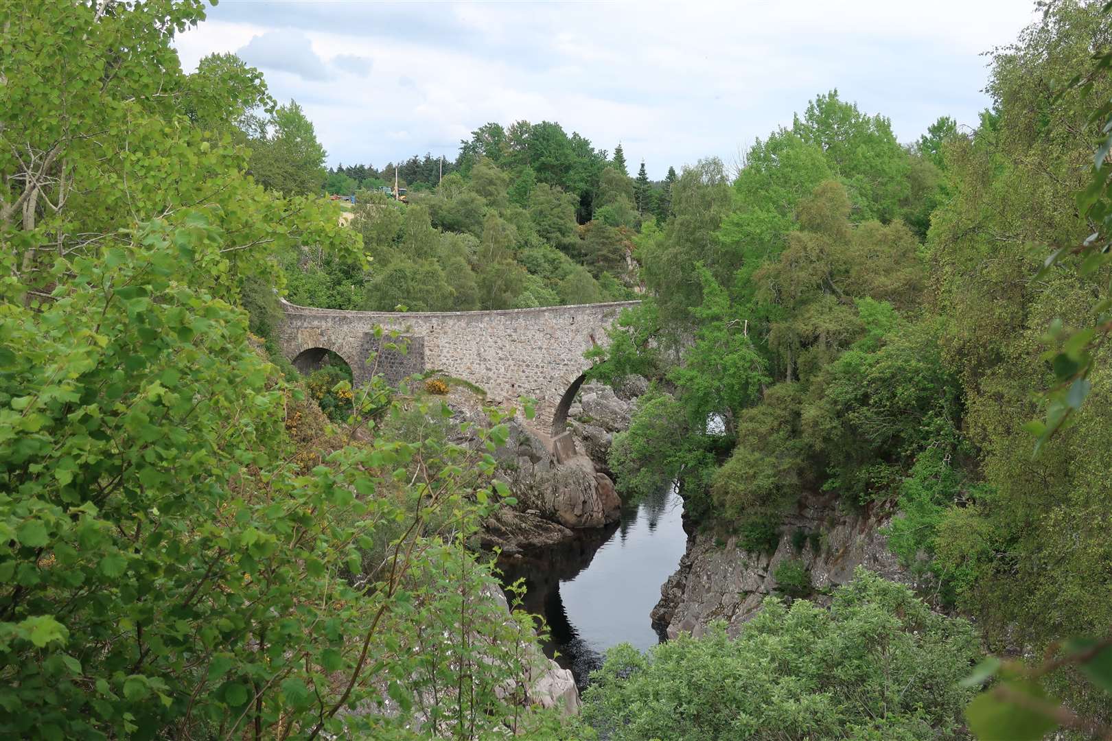 Dulsie Bridge from the viewpoint.