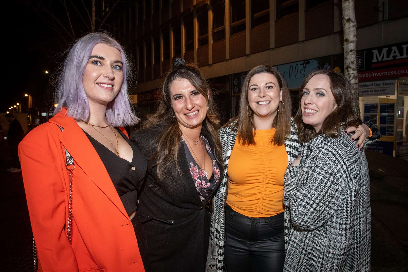 City Seen 19022022..Girls night out for Chelsea Campbell, Lisa Kerr, Megan McDonald and Melissa Crighton...Picture: Callum Mackay..