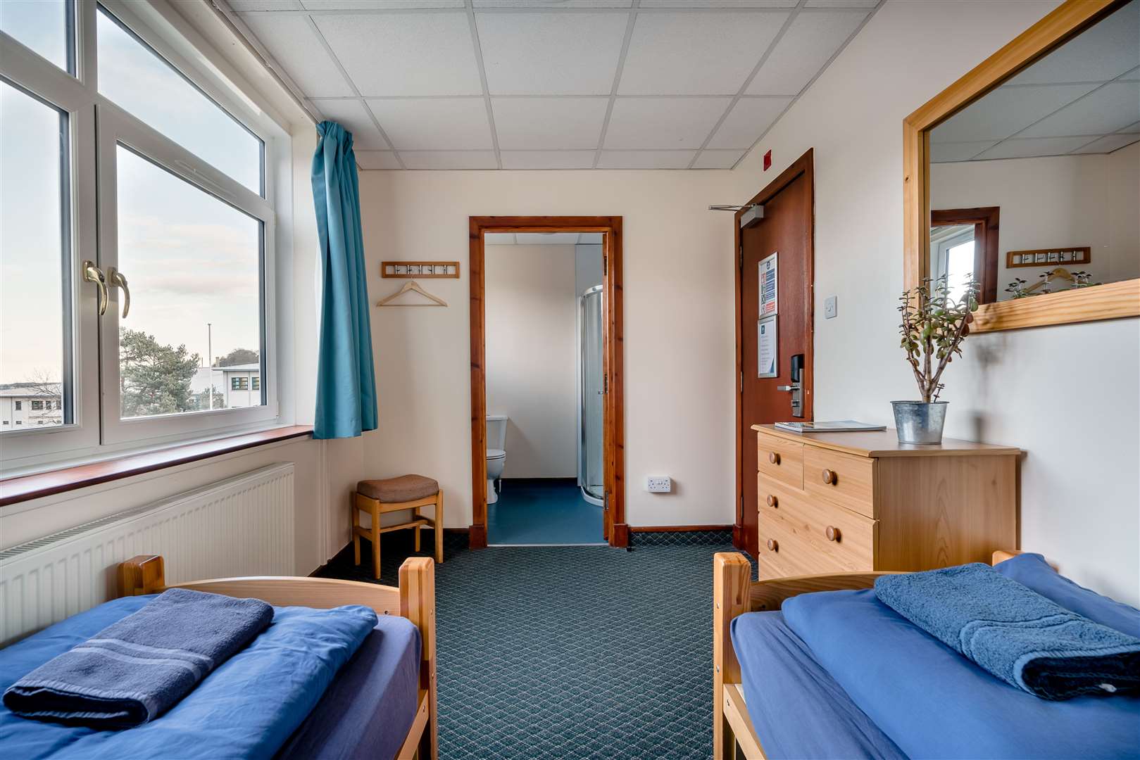 A private room at Inverness hostel.