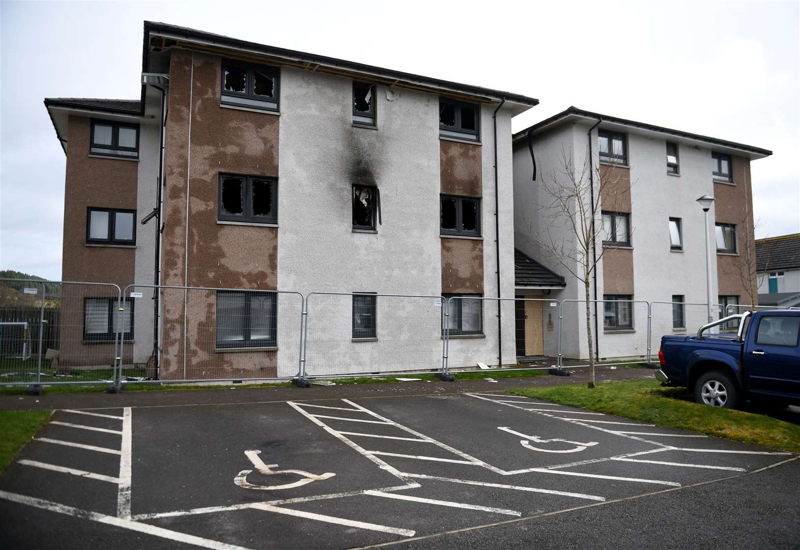 Flats in the city's Polvanie View have been left gutted after an incident at the end of March. Picture: James Mackenzie