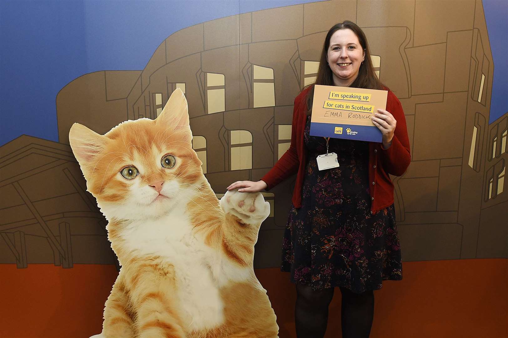 MSP Emma Roddick met with Cats Protection to discuss improving feline welfare. Picture: Greg Macvean
