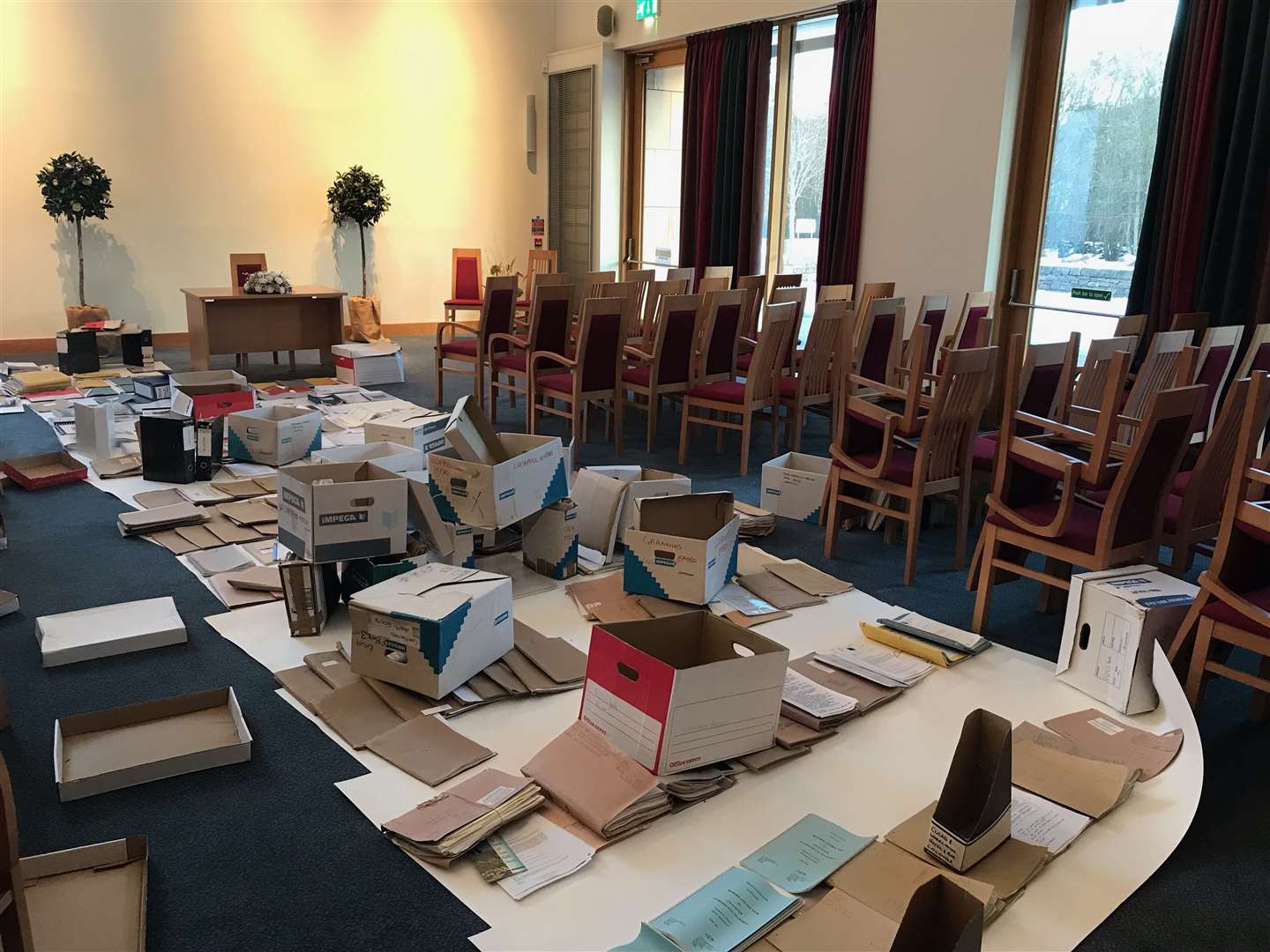 The documents were removed to the ceremony room at the Inverness Registration Centre.