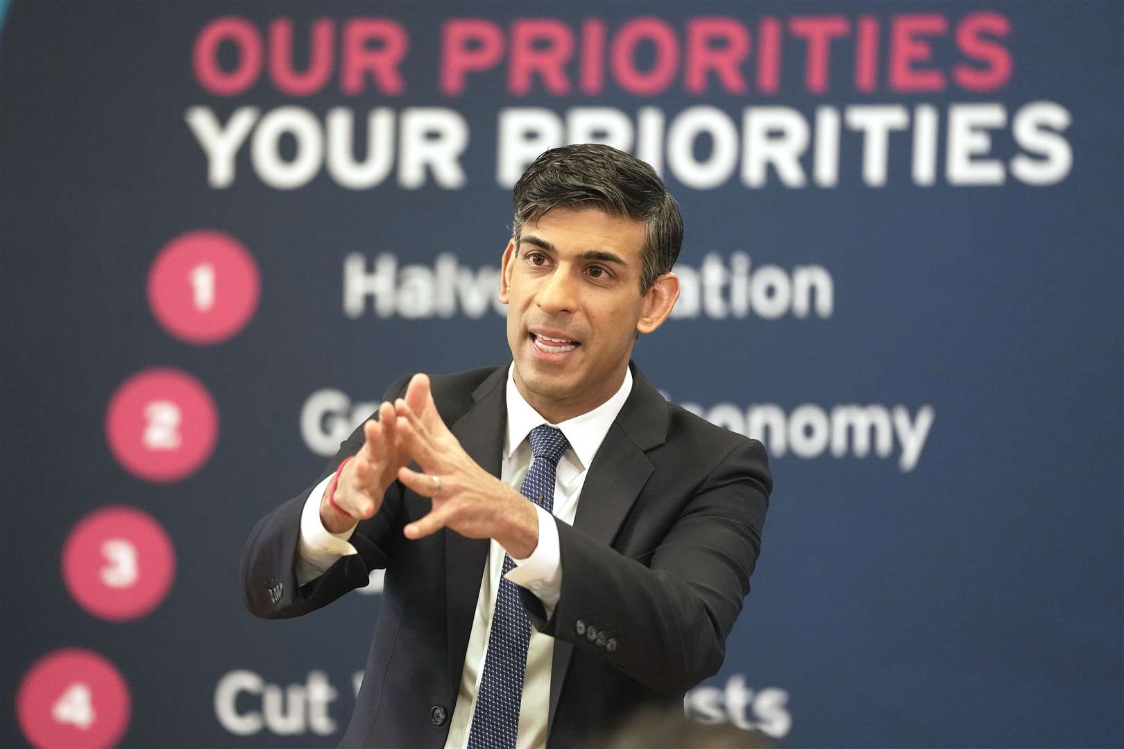 Rishi Sunak was quizzed on the issue at an event in Essex (Kin Cheung/PA)