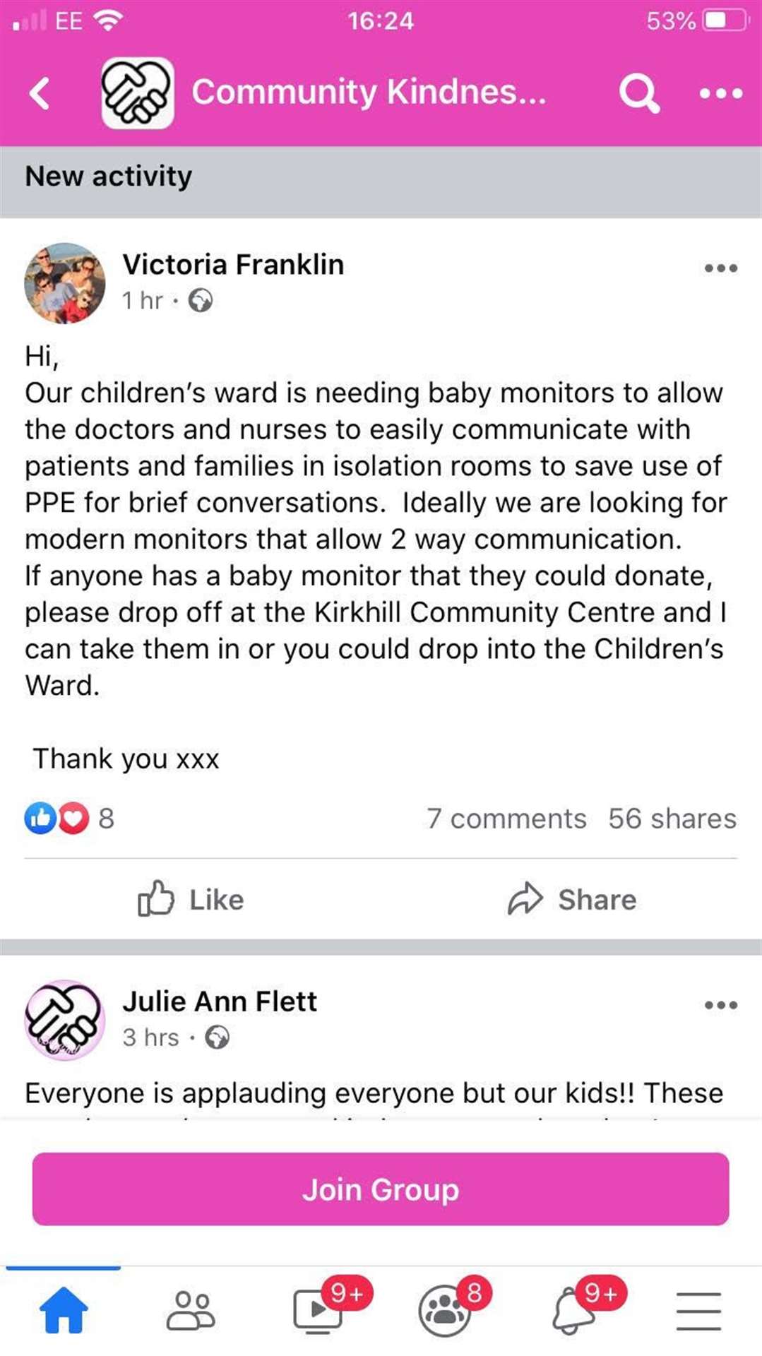 The Facebook appeal for baby monitors.