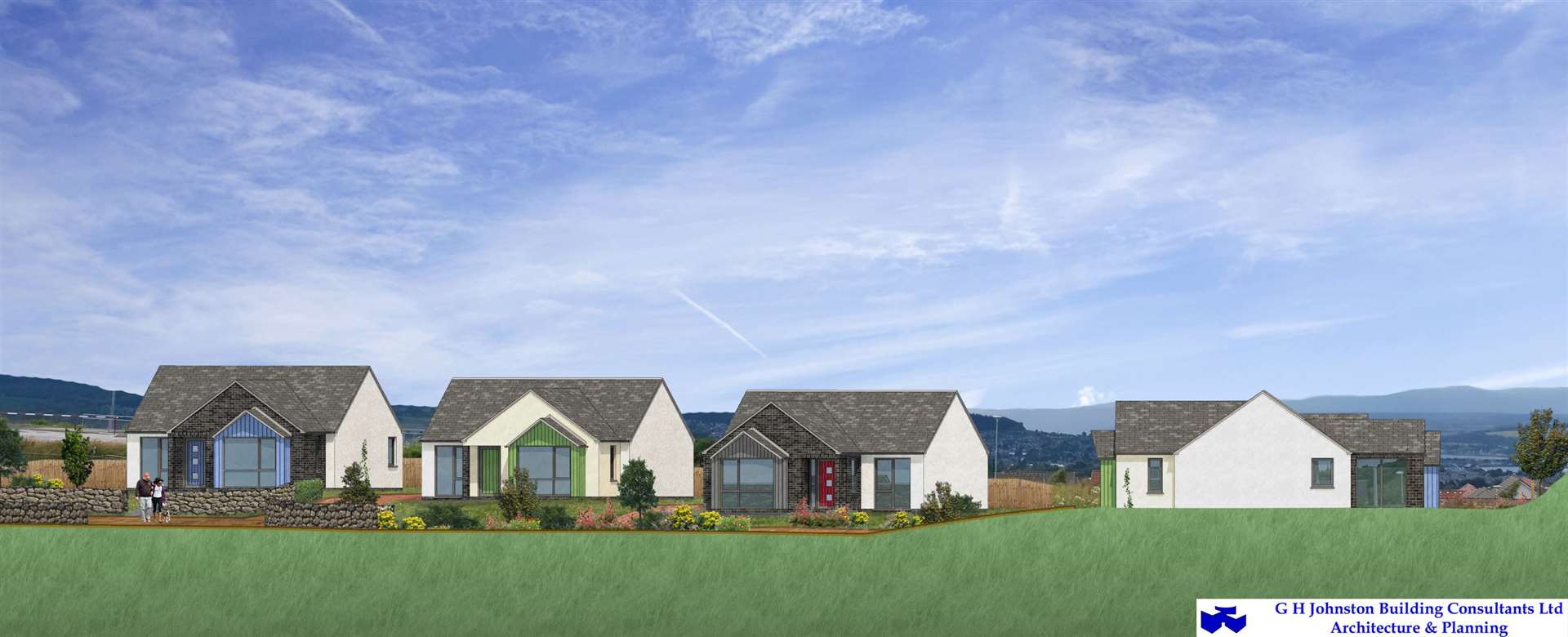 An artist's impression of the new Milton of Leys development.