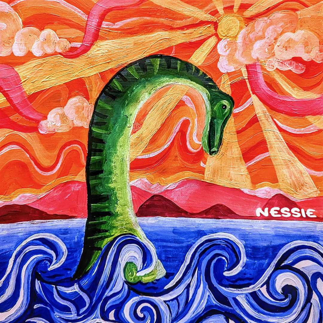 The Nessie single cover design by the band's drummer Lucy Yates.