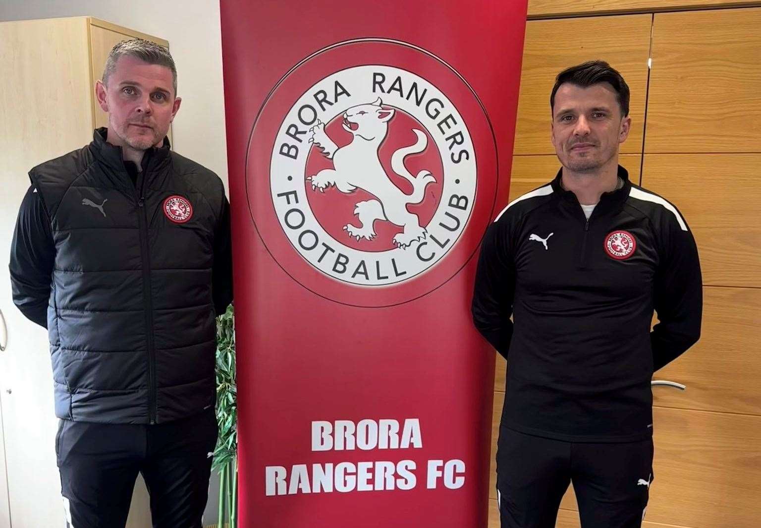 Steven Mackay has returned to Brora Rangers as first team manager, once again being assisted by David Hind. Picture: Brora Rangers