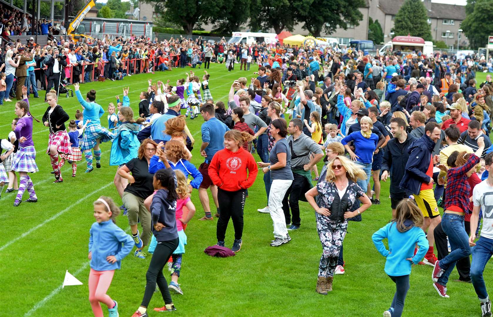 The 2019 mass Highland Fling was the largest ever. Picture: Gair Fraser.