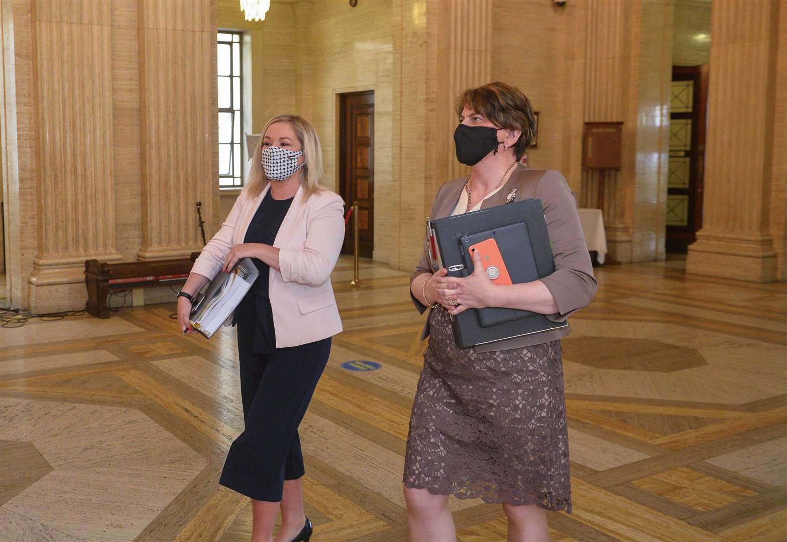 Michelle O’Neill and Arlene Foster led the Stormont response to the Covid pandemic (Mark Marlow/PA)