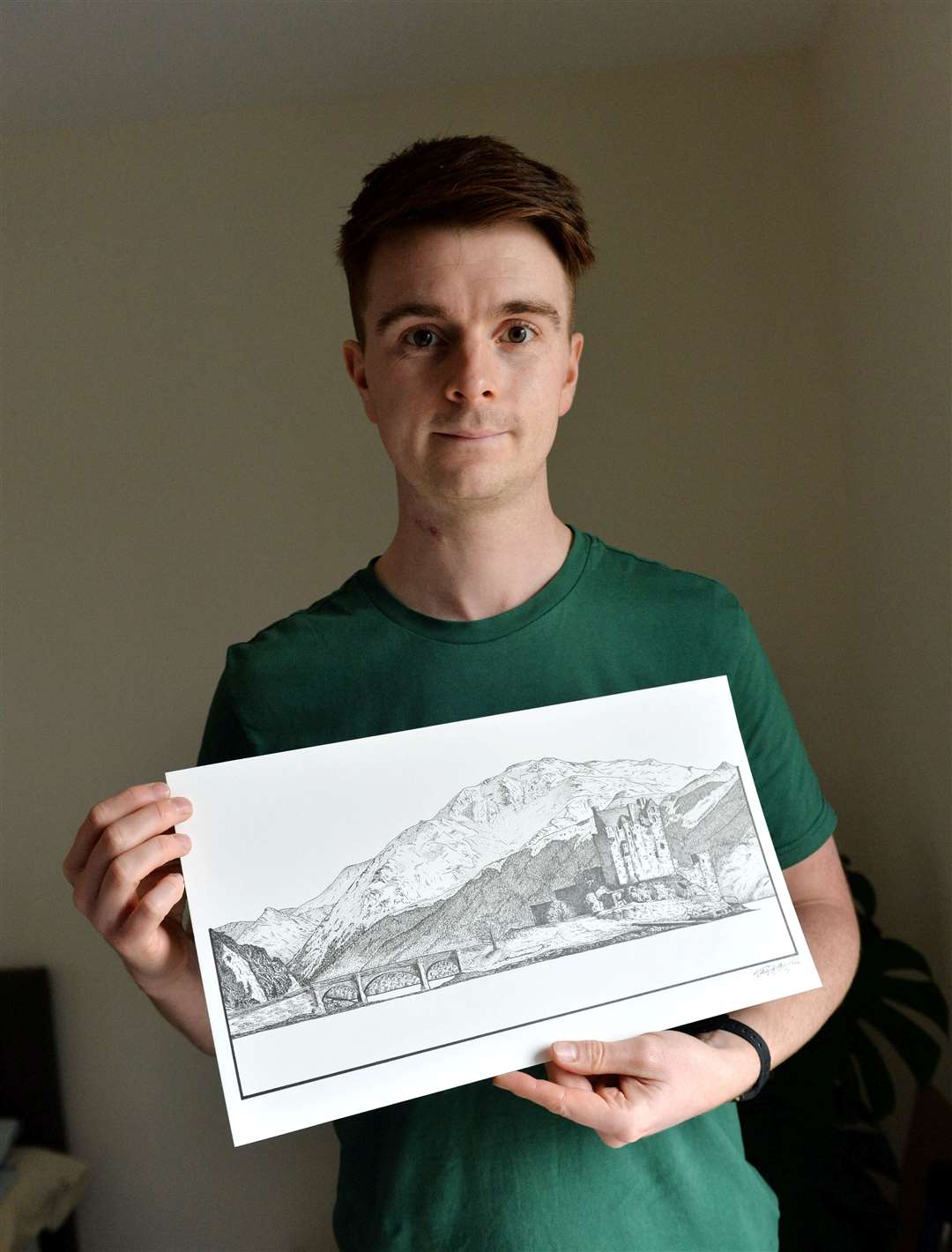 IllustratorJack Spowart has turned his hand to some line drawings around the Highlands...Picture: Callum Mackay..