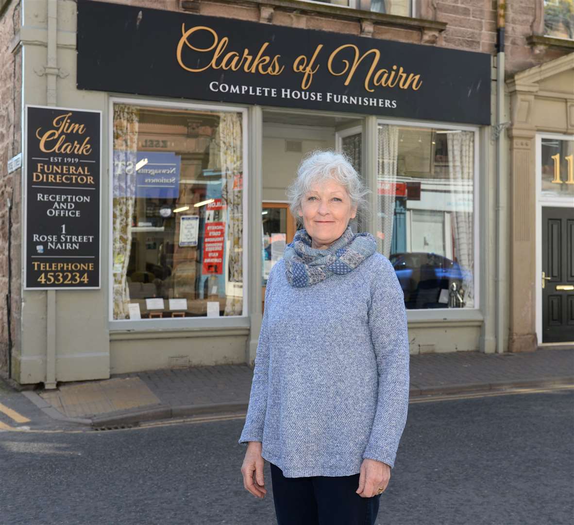 Paula Trowski of Clarks of Nairn which has been busy since reopening.