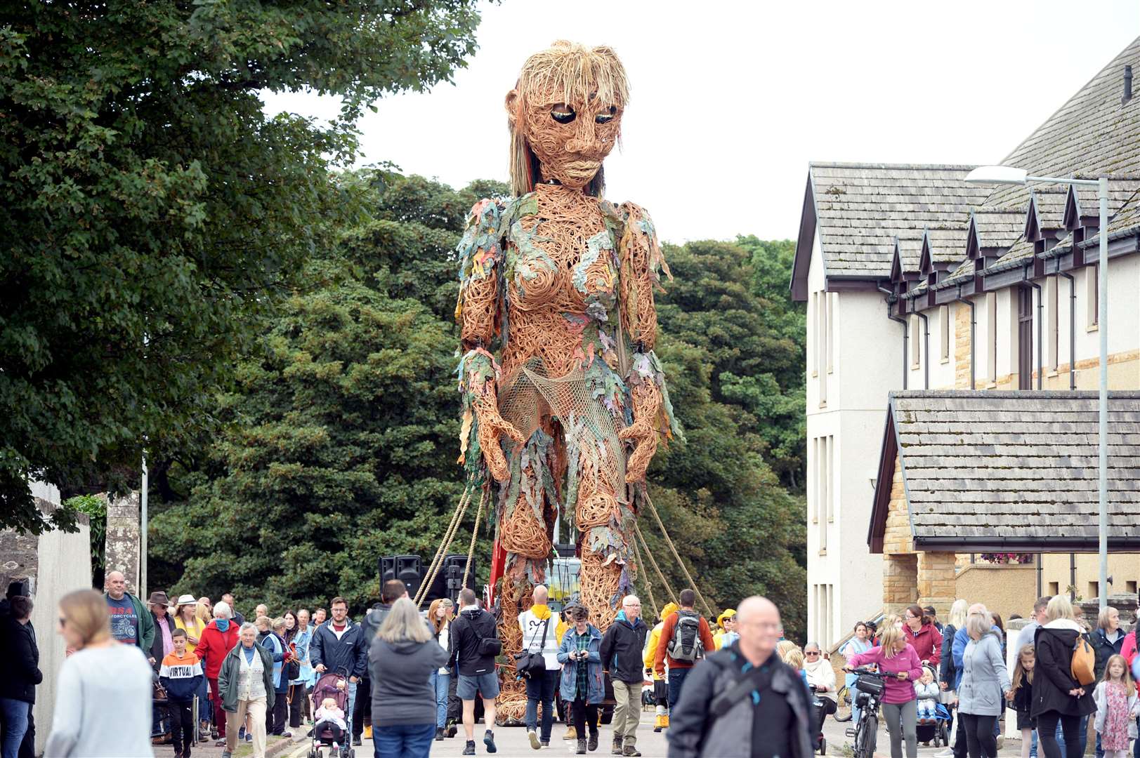 Storm the Giant visits Nairn 12 September 2021: Storm the giant.Picture: James Mackenzie.