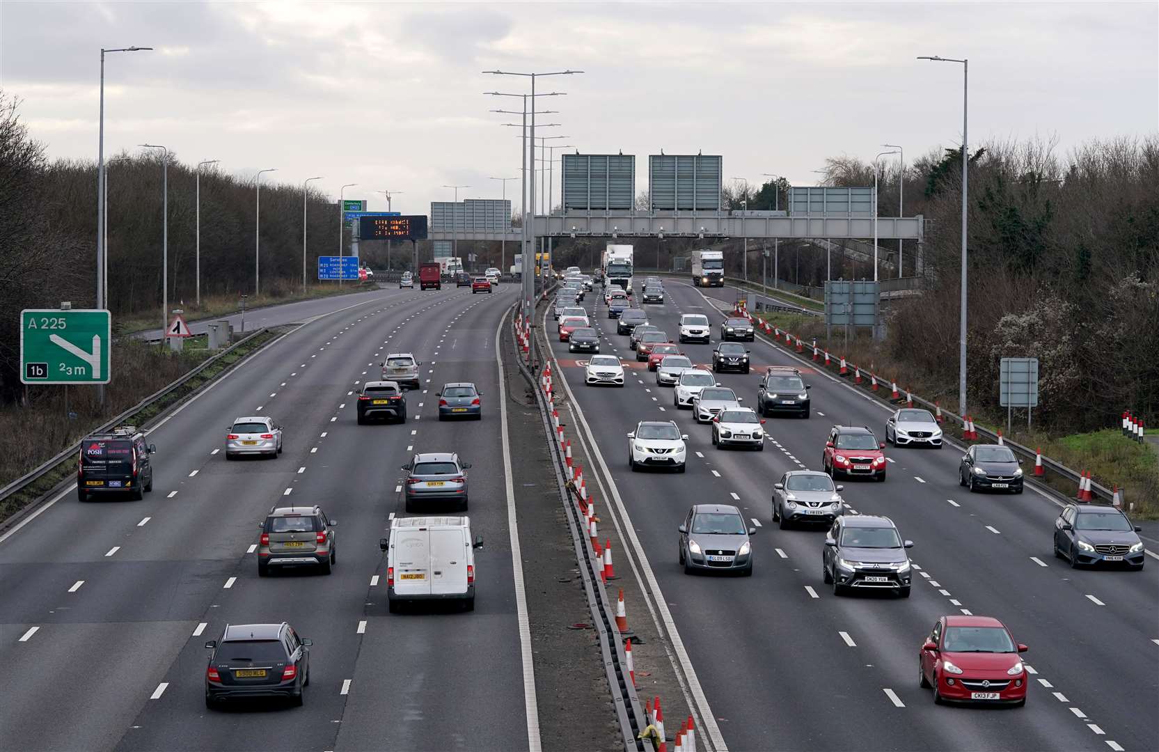 Likely traffic hotspots on the M25 have been identified by a transport analysis company (PA)