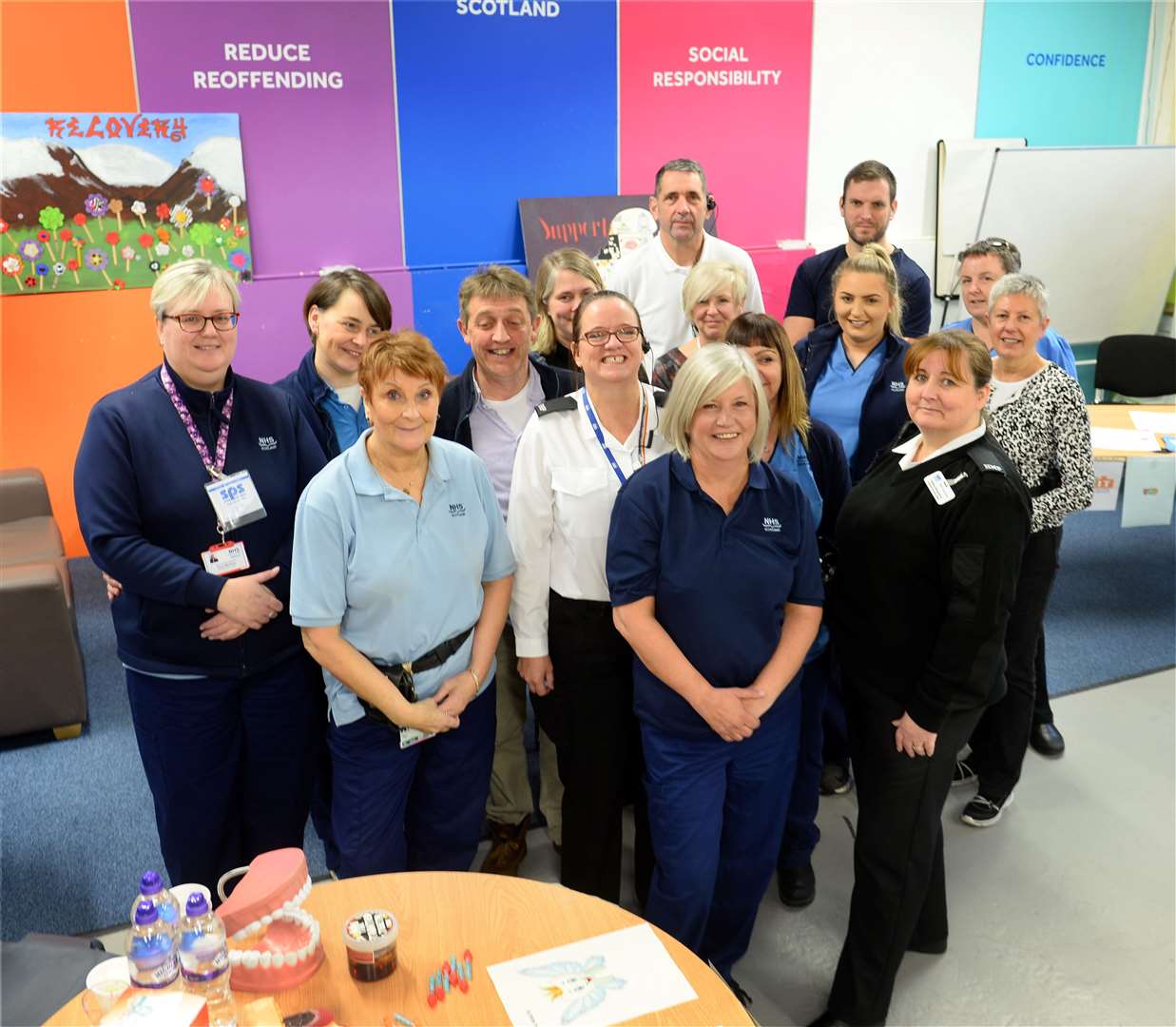 A health and wellbeing day at Inverness Prison offered advice from the NHS, Salvation Army, Scottish Prison Service and LGOWIT group for people living with long-term conditions.